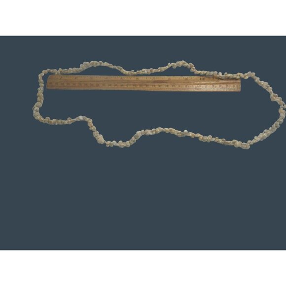 Shell Bead Necklace Beachy Boho Crafts White Gray Beige Babys Ear Snail Shape 34 - Picture 2 of 2